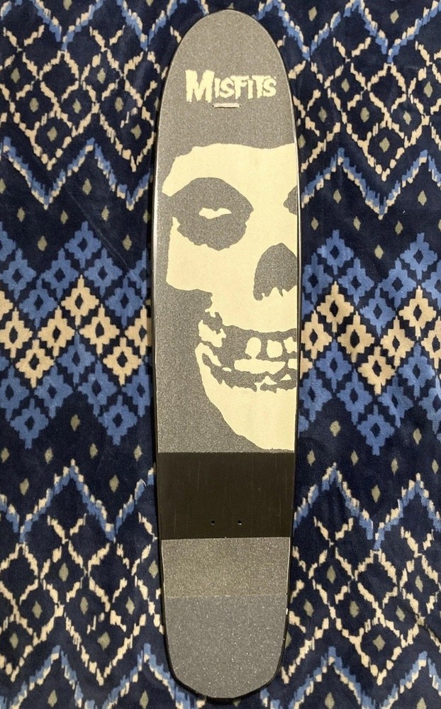 New Cruiser Longboard Black Skateboard Deck 43 7/8 x 9 1/2 Misfits Convex Rad
