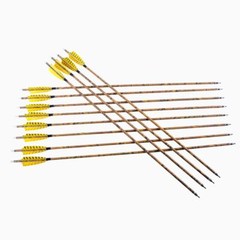 30″ Carbon Arrows Camo SP500 Turkey Feather Removable Tips Compound Bow Target