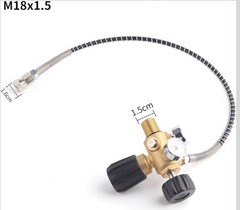 High Pressure PCP Fill Station Air Tank Valve Regulator + Hose 4500PSI