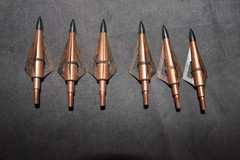 Archery Lot about 200 Fletchings , Broadheads, Mossy Oak Pants and Fletching Jig