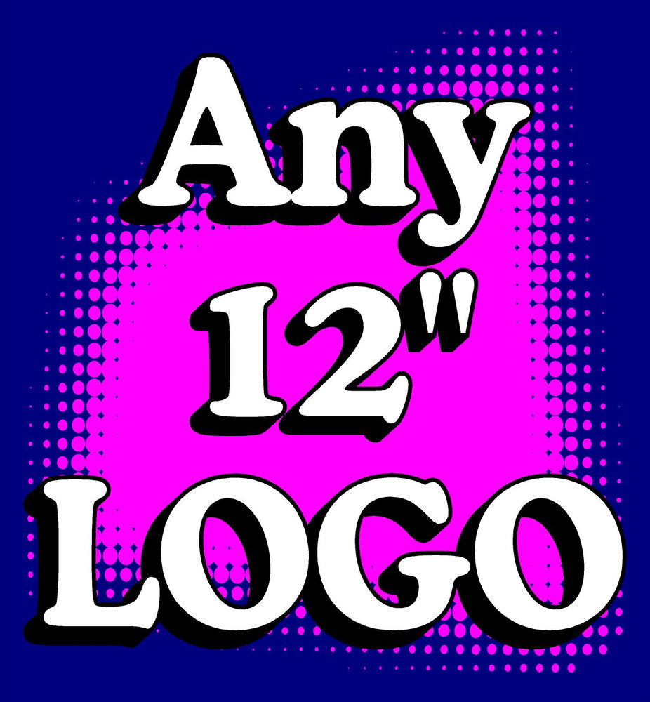 2) ANY LOGO customizable CORNHOLE «Baggo» 12″ Decals