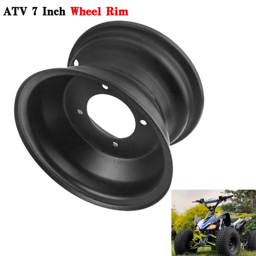 ATV 7 inch Rim (4 Holes) for Tire 16×8-7 Wheel Rim Hole Distance: 110mm 4 Lug