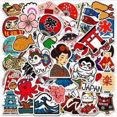 Japan Travel Stickers 50 Pcs Vinyl Waterproof Decal for Laptop Water Bottle P…