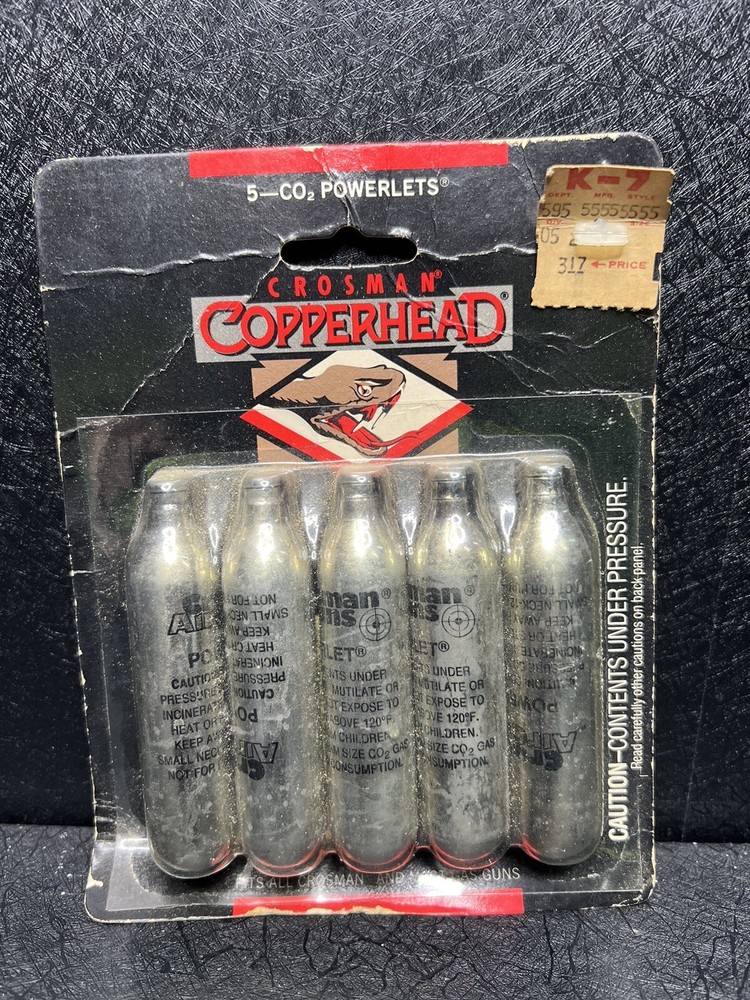Crosman Airgun 5 Copperhead CO2 Powerlets 12 Grams