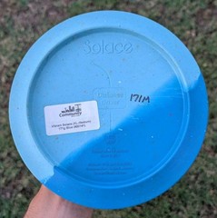 Blue on Blue SoLace Vibram Disc Golf 171g M Medium Rubber OOP NEW