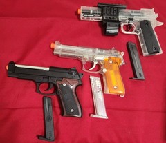 3 Air Soft hand guns & BB’s