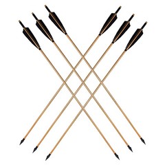 12Pcs Handmade Hunting 33″ Wooden Arrow LongBow RECURVE With Medieval Tip Point