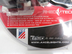 AXCEL Archery Rheo Tech .019″ 5-Pin RH/LH Bow Sight AXRT-D519-BK