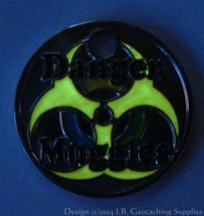 Danger Muggles PathTag Pair with Glow Enamel (2pcs lot)