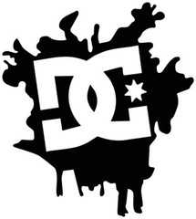 DC SHOE CO vinyl sticker decal skateboarding snowboarding