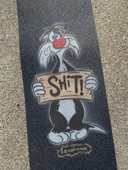 Mob Skateboard Grip Tape Sylvester The Cat Loony Tunes Cartoon Art Funny