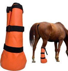 2-Pack Hoof Soaking Boots for Effective Equine Hoof Treatment – Large Size