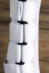 20AI Large Hilason 4 In 1 Horse Leg Combo Sport Boots White Pair
