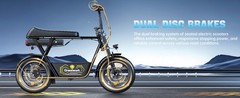 1500W Electric Scooter 48V 16″ Fat Tires Commuter Mini Bike with Seat & Basket