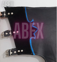 Bull Riding Pro Rodeo Chaps cowhide leather Adult fringeuede chap