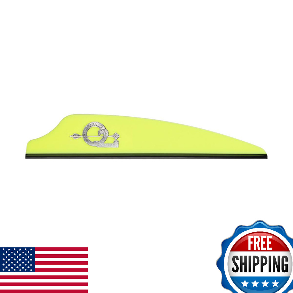 Q2i Fusion X-II SL Vanes Neon Yellow 2.1 in. 100 pk.