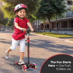 Kids 3 Wheel Scooter for Ages 3-10 Years Girls/Boys,Toddler Scooter,Pink