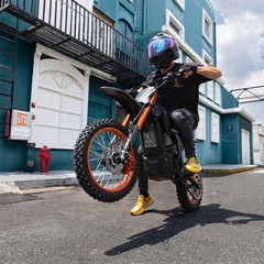 Electric Dirt Bike 2500W Peak Electric Motorcycle 70V 20.8AH E-MoutainBike 50MPH