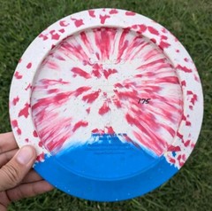 Vibram OLace Disc Golf 175g M Rubber Medium Firm Red White Blue O Lace