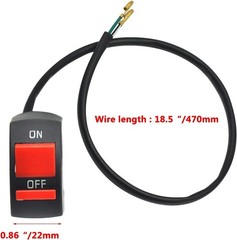 22mm 7/8 Throttle Handle Grips Cable Clamp On Off Switch for Coleman CT100U C…