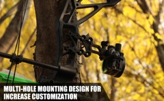 Compound Bow Sight 5 Pin 0.019″ Archery 4X 6X 8X Lens Micro Adjustable Hunting