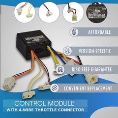 ZK2400-DP-FS Control Module w/ 4-Wire Throttle for the Razor Trikke E2 E-Scooter