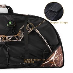 Compound Bow Case Soft Light-Weight Bow Bag with Arrow 44in Inside Length Camo