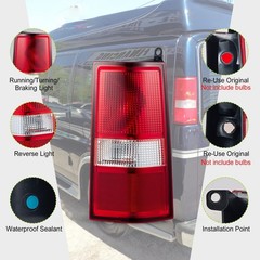 Tail Light Assembly for 2003-2023 Chevy Express GMC Savana 1500 2500 3500 Pas…