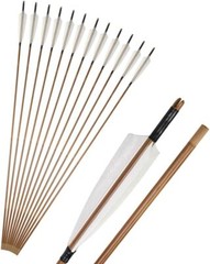 Hunting Arrows Shaft Nature Feather for Archery Hunting Arrow (12p)
