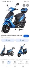 TaoTao ATM50-A1 50cc 4-Stroke Motor Scooter Blue/Black needs ign box