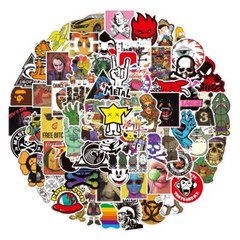 500 New Random Skateboard Stickers bomb Laptop Luggage Decals Dope Sticker Lot