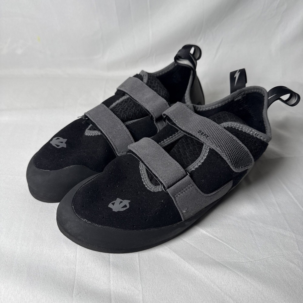 Evolv Defy Rock Climbing Shoes Mens US 13 EU 47 Grey Black – Worn Once
