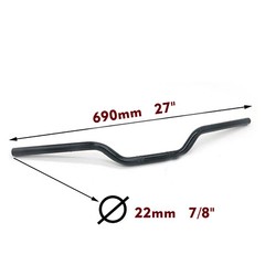 7/8″ Motorcycle Bars Handlebars Fit Harley Honda Suzuki Yamaha Ducati Black
