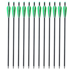 12x 17″ 20″ 22″ Carbon Arrows Crossbow Bolts for Crossbow Hunting Archery Quiver