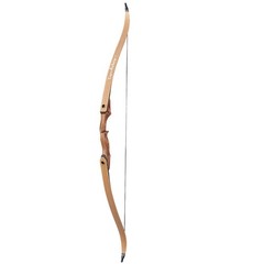 60″ Archery Takedown Recurve Bow 25-50lbs Wooden Riser for Shoot Hunting Target