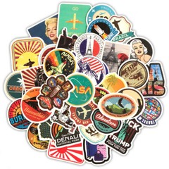 49pcs Vinyl vintage Sticker Pack For Water Bottle,Laptop,Journal,Scrapbook