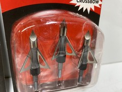 (2) Allen Powerpoint Chisel Tip Broadheads 100 Gr 3Pk Fixed Crossbow Compound