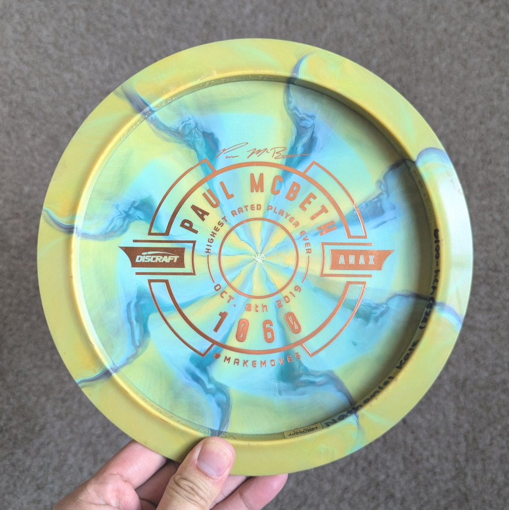 Discraft Swirly ESP Anax – Mcbeth 1060 Rated Bottom Stamp – 172g – Disc Golf