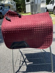 LeMieux ProSport Large Dressage Quilted Suede English Saddle Pad Mullberry