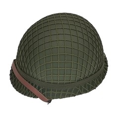 WWII US Army M1 Helmet, WW2 Gear, Helmet Metal Steel Shell Medium, green