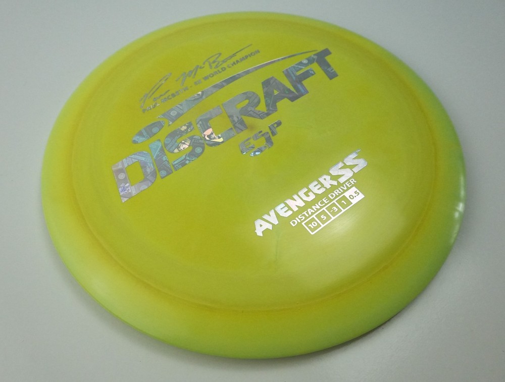 Discraft Disc Golf Paul Mcbeth 5x Esp Avenger SS Distance Driver Money Stamp