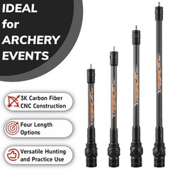 Carbon Rod 8/10/12/15″ Shock Absorber Stabilizer Bow Archery Hunting Practice