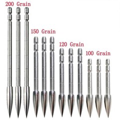 12PK Insert Arrowheads 100-200gr Points Tips ID4.2mm Arrow Shaft Archery Hunting