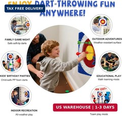 Axe Throwing Game for Backyard – Steel Frame Ax Throw Kit for Kids & Adults – Br