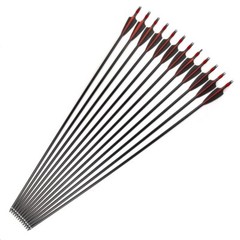 28/30Inches Mixed Carbon Arrow Spine 500 Diameter 7.8mm for Recurve/Compound Bow