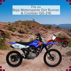 Qind 90/100-16 Dirt Bike Tire with QD015 Knobby Tread, Replacement Part for Baja
