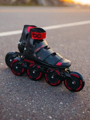 K2 Skate Redline 110 Pro Racing Inline Skates Size US 11 Red Black Unisex Men