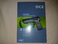 NEW ASG CZ P-09 Polymer Gas Blow Back Airsoft Pistol With Metal Slide – Black
