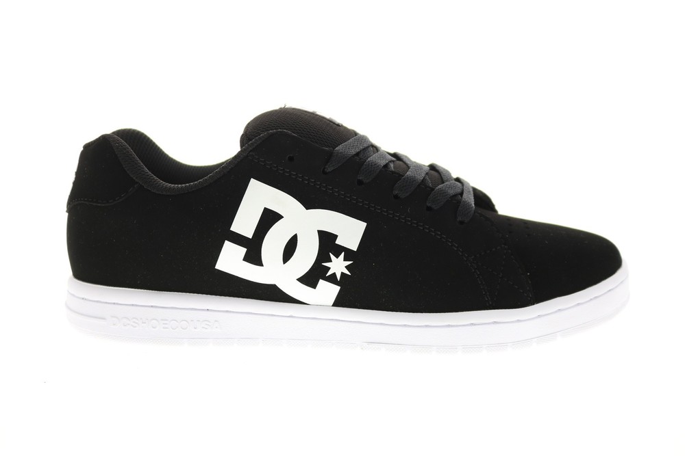 DC Gaveler ADYS100536-BKW Mens Black Nubuck Skate Inspired Sneakers Shoes