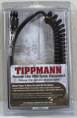 Tippmann Coiled Remote Line with Quick Disconnect – Paintball